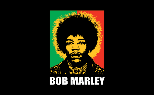 Bob Marley Jimi Hendrix T-Shirt