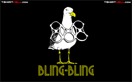 Bling Bling Seagull 6-Pack Plastic Rings